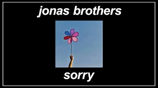 Sorry - Jonas Brothers (Lyrics)