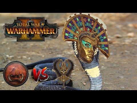 Greenskins vs Tomb Kings | THE BOAR AND THE SNAKE : Total War Warhammer 2