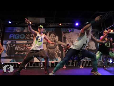 Corazón - Maluma LIVE FIBO 2018 - Salsation® choreography SMTs Javier and Kukizz