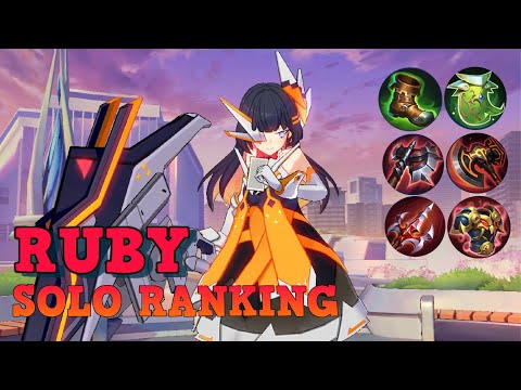 RUBY USING BLOODLUST AXE - ORACLE LIFESTEAL COMBO - SOLO RANKING - MOBILE LEGENDS