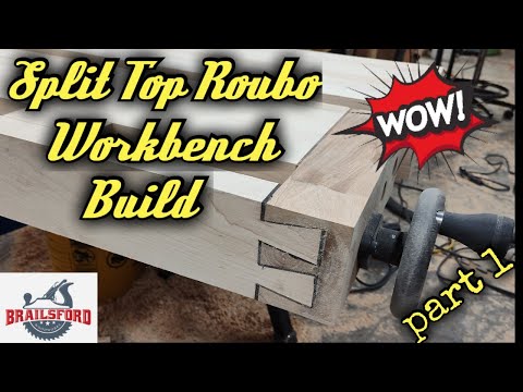 How to Build a Split Top Roubo Workbench, Using Benchcrafted Hardware Part 1