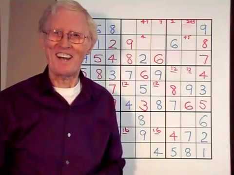 Sudoku, Tutorial # 9. Using a combination of techniques.