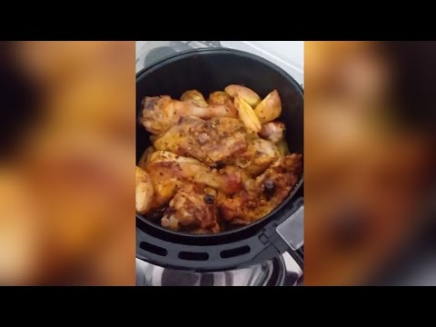 COXA SOBRECOXA NA AIR FRYER. #shorts