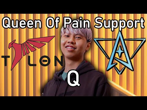 Talon Q - Queen Of Pain POS 4 - Dota 2 Pro Support Full Games