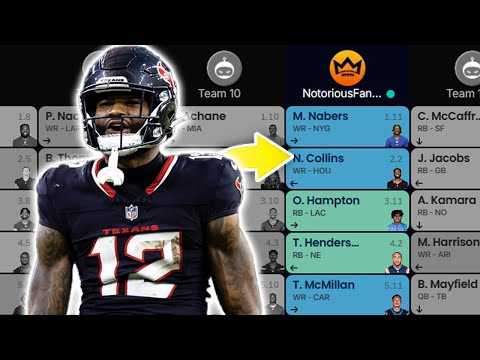 2025 Fantasy Football Mock Draft | 12 Team | PPR (Pick 11)