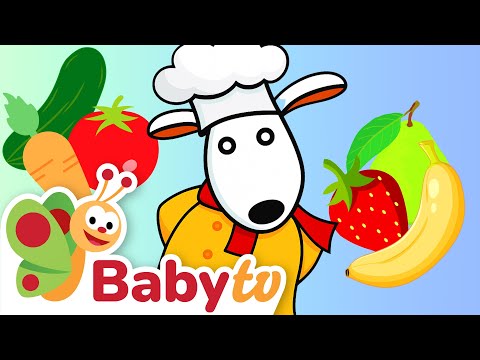 Poznajemy owoce i warzywa 🍎🥦 | Pierwsze słowa dla maluchów @BabyTVPL