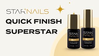 UV/LED Gel Polish Quick Finish Superstar, 5ml - lesklý závěrečný gel lak