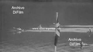 Mens K1 Canoeing 1000m race in Denmark 1972