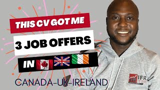 The CV that got me job offers in Canada, UK, and Ireland