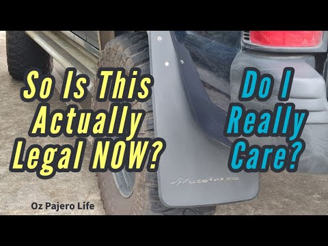 FORD RANGER MUDFLAPS | Covering up the 33's on the Pajero