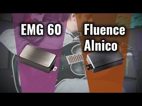 EMG 60 battles Fishman Fluence Modern Alnico \\ Comparison of active guitar pickups (METAL)