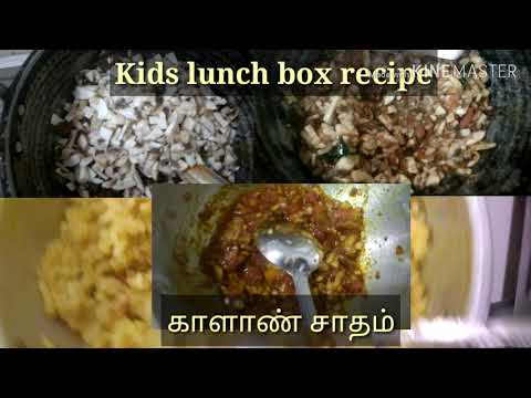 Easy and variety kids lunch box recipe / Mushroom rice