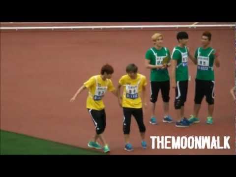 [fancam] 120710 Seonggyu and Dongwoo - goofing around @ MBC Idol Star Olympic