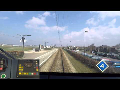A train driver's view: Leiden CS - Haarlem v.v., SLT, 03-Apr-2016.