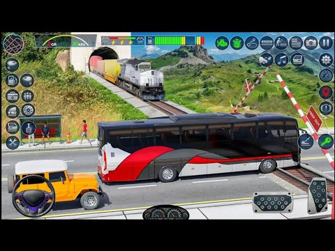 Real Bus Uphill Driving 3D Simulator - Offroad Coach Bus Drive 2023 - Android Games