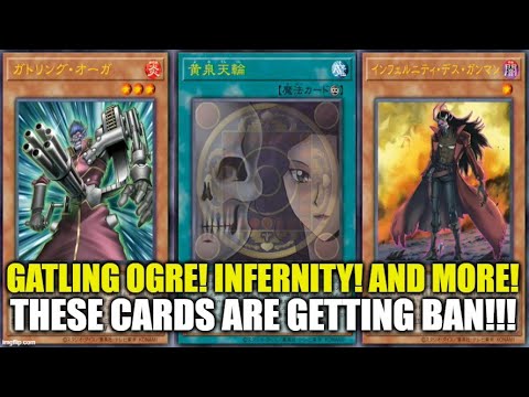 NEU! DIESE KARTEN WERDEN VERBOTEN!! Gatling Ogre! Infernity-Unterstützung und mehr!!! Yu-Gi-Oh!