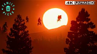 E.T. Makes All the Kids Bikes Fly Over the Police Blockade | E.T. the Extra-Terrestrial