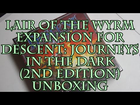 Lair of the Wyrm Expansion for Descent: Journeys in the Dark (2nd Edition) Unboxing