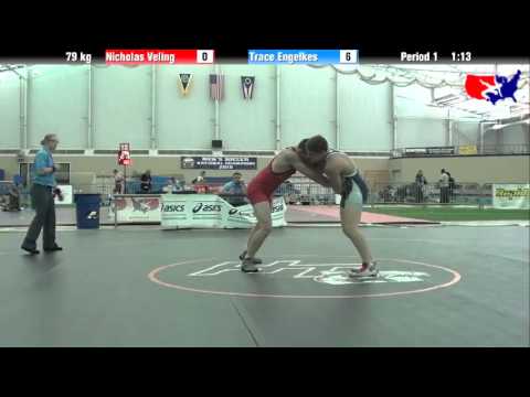Nicholas Veling vs. Trace Engelkes at 2013 ASICS University Nationals - FS