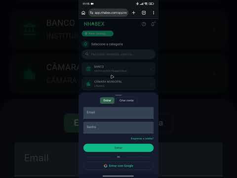 Como fazer login