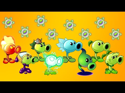 All Peashooter Challenge & Power up! || Plants vs Zombies 2 [เกมส์มือถือ] || NanaSK GameKids