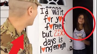 EMOTIONAL SURPRISE FOR HIS GIRLFRIEND! Soldier Coming Home