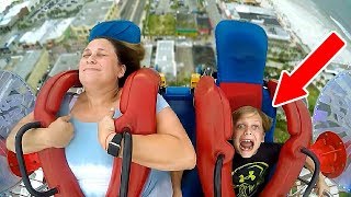 Scared Kids - BOYS #3 | Funny Slingshot Ride Compilation