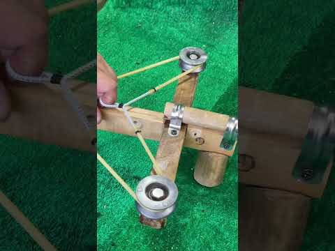 Handmade a Simple wooden crossbow # Craft idea # DIY # Unique
