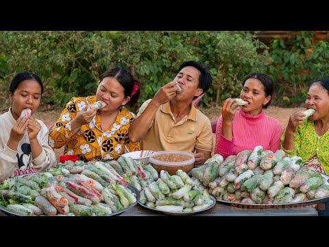 Savory Delights: Khmer Noodles Spring Rolls With Pork Belly Recipe - A Kitchen Foods Special