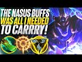 The Nasus buffs was all I needed to carry this game! | Carnarius | League of Legends