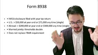 Form 8938 Introduction: FATCA Foreign Financial Assets Reporting