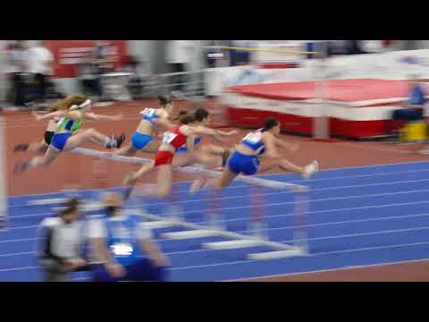 60 m Hurdles W FINAL Heat 2 Jana KOŠČAK (CRO) Balkan U20 Indoor Championships Belgrade 2022