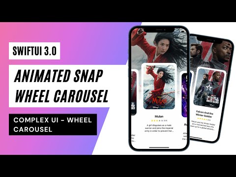 SwiftUI 3.0 Animated Snap Wheel Carousel - Complex UI - Wheel Carousel - Xcode 13