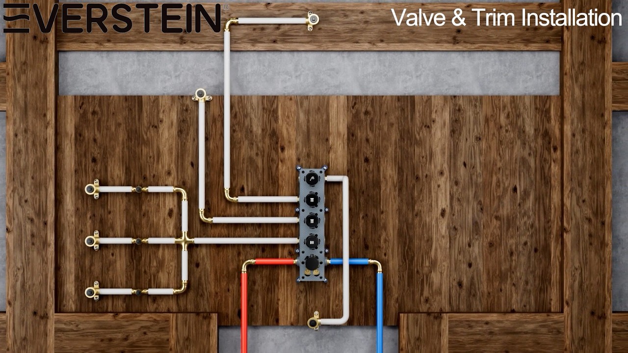 How to Install the SFS-1031-BK16 Shower System: Spa Experience with LED & Massage Jets | EVERSTEIN