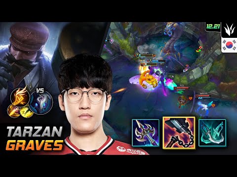 Tarzan Jungle Graves Build Goredrinker Fleet Footwork - LOL KR 12.21