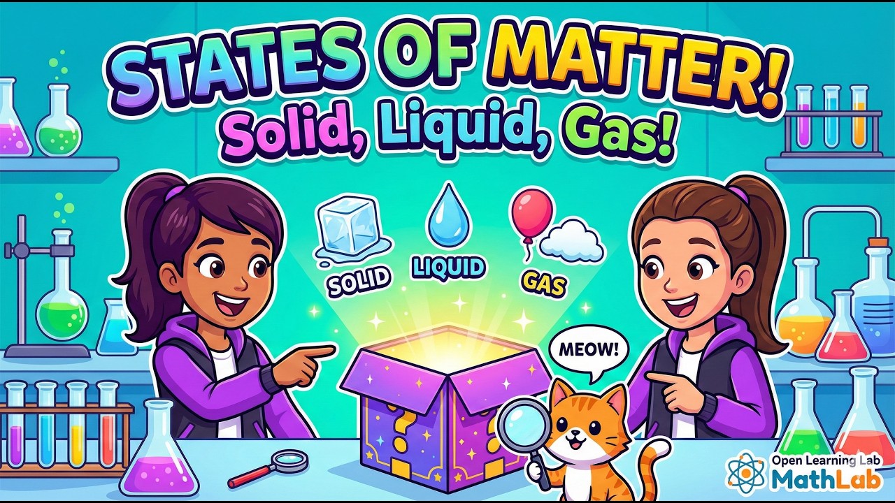 States of Matter for Kids: Solid, Liquid, Gas! (Mystery Box Science!)