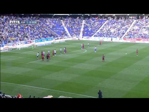 Goal of Acuña (1-1) RCD Espanyol - Osasuna - HD