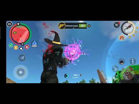 Rope Hero: Vice Town (Green Monster Truck climb up police vehicles)Army base#trending#rope hero