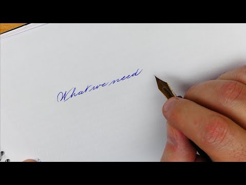 How to write a quote in Spencerian with the Pilot Justus 95 fountain pen – Handwriting practice #47