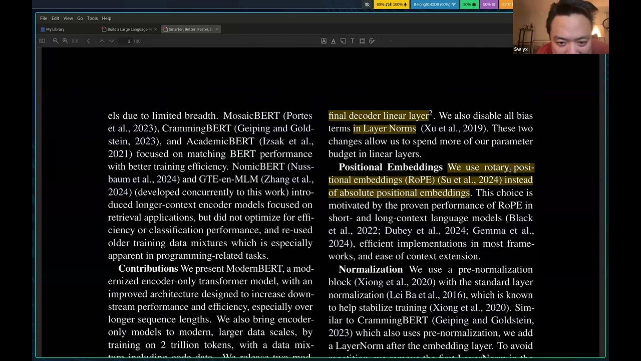 ModernBERT: Modern Bidirectional Encoder for Fast,Efficient, and Long Context Finetuning + Inference
