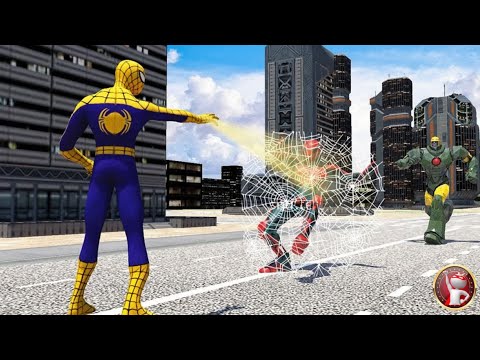 Flying spider man crime city rescue game - spider-man toys gameplay