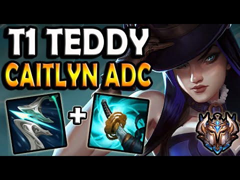 T1 Teddy CAITLYN ADC vs LUCIAN - Patch 10.25 Ranked Korea ✅