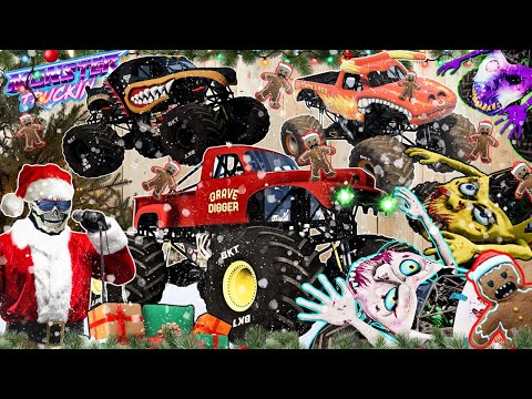 Monster Jam INSANE Racing, Freestyle and High Speed Jumps #104 | BeamNG Drive | Grave Digger