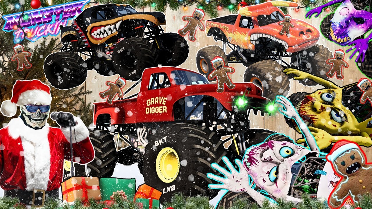 Monster Jam INSANE Racing, Freestyle and High Speed Jumps #104 | BeamNG Drive | Grave Digger