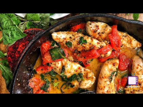 How To Make Grilled Chicken With Tomatoes & Basil