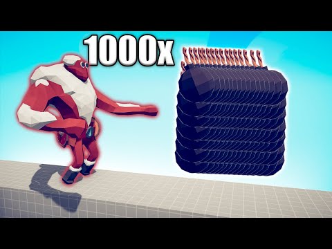 1000x OVERPOWERED BOMB THROWER vs UNITS - TABS | Totally Accurate Battle Simulator 2023