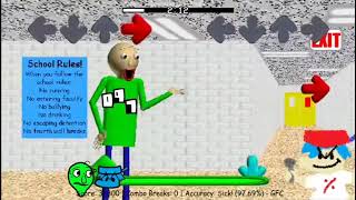 Cover art for fnf indie cross baldi trailer