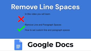 Remove Space Between Lines in Google Docs
