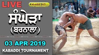 Sanghera (Barnala) Kabaddi Tournament 03 Apr 2019