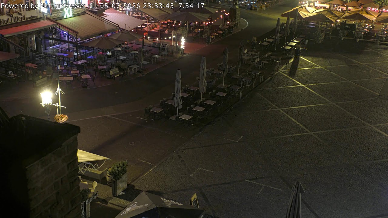 Live webcam view of Sittard Market Square